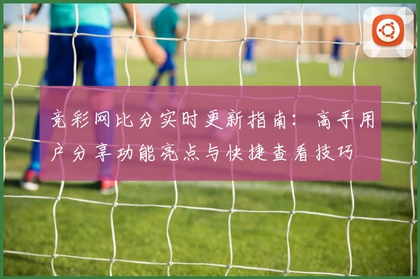 竞彩网比分实时更新指南：高手用户分享功能亮点与快捷查看技巧